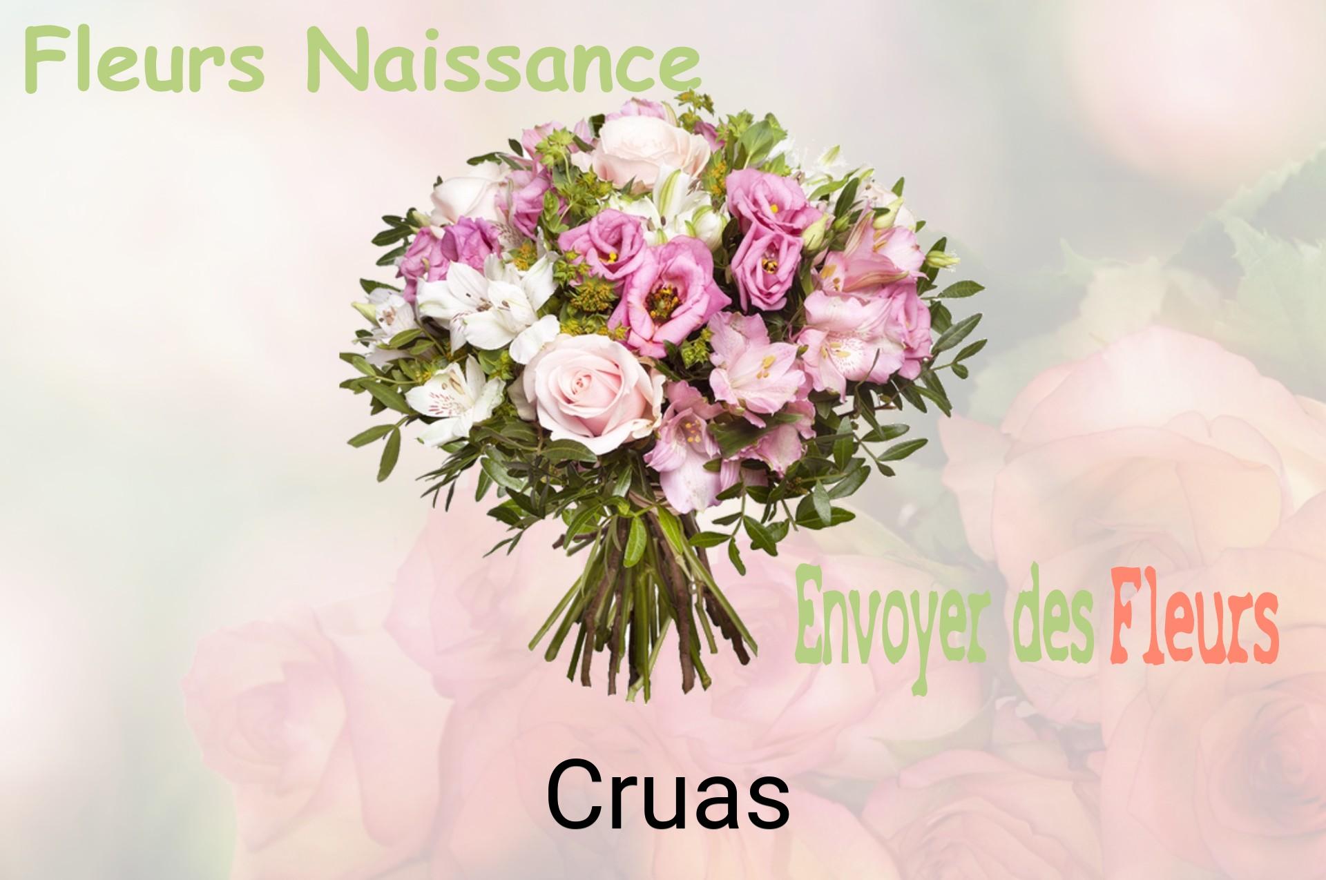 Bouquet de fleurs de naissance livré à Cruas